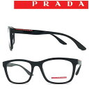 プラダ メガネ メンズ PRADA LINEA ROSSA メガネフレーム プラダリネアロッサ メンズ&レディース ブラック 眼鏡 0PS-02NV-1AB1O1 ブランド