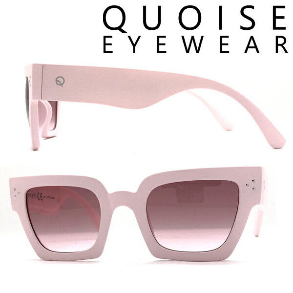 SDGs エコ QUOISE EYEWEAR クォーズアイウェア サングラス メンズ&レディース グラデーションピンク QE-MANTA-PK1-L8 ブランド サーファー サーフィン リサイクル資源（再生ナイロン）で作られたサングラス イタリア 自然環境保護への取組