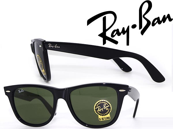 楽天WOODNET　楽天市場店サングラス レイバン WAYFARER グリーンブラック ウェリントン型 RayBan 0RB-2140-901 ブランド/メンズ&レディース/男性用&女性用/紫外線UVカットレンズ/ドライブ/釣り/アウトドア/おしゃれ