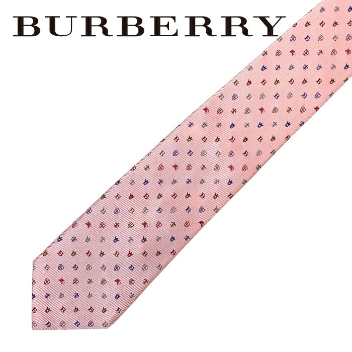 【中古】BURBERRY ネクタイ バーバリー【やや傷や使用感あり】メンズ BLACK LABEL ピンク 【剣先幅：8.5cm】r-bu-t-0569-07 ブランド