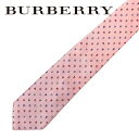 【中古】BURBERRY ネクタイ バーバリー【やや傷や使用感あり】メンズ BLACK LABEL ピンク 【剣先幅：8.5cm】r-bu-t-0569-07 ブランド