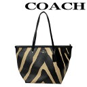 【中古】COACH トートバッグ コーチ 【非常に良い】メンズ&レディース 鞄 手提げ ベージュ×ブラック r-coach-b-0542-02 ブランド