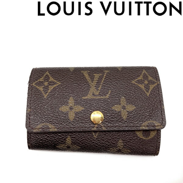 【中古】 LOUIS VUITTON キーケース ルイヴィトン 【やや傷や使用感あり】 メンズ&レディース M62630 ミュルティクレ6 モノグラム柄 ブラウン R-LV-K-721-6 ブランド
