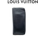 【中古】LOUIS VUITTON 財布 ルイヴィトン 【やや傷や使用感あり】 レディース CA2116 ヴェルティカル ジップアラウンド ブラック R-LV-W-721-1 ブランド(4)