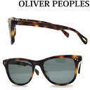 【中古】OLIVER PEOPLES サングラス オリバーピープルズ 【ほぼ新品】メンズ レディース ブラック R-PEDERSON-BROWN ブランド