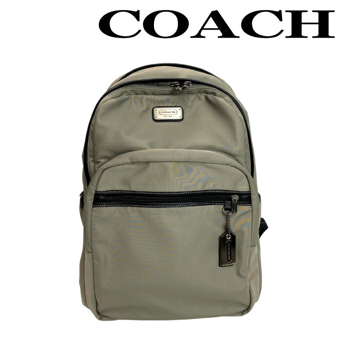 【中古】COACH バッグ コーチ 【ほぼ新品】メンズ レディース 鞄 バックパック リュック グレー×ブラック r-coach-b-0539-01 ブランド