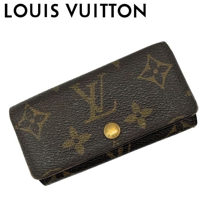 LOUIS VUITTON ルイヴィトン キーケース 4連M62631 モノグラム ミュルティクレ4 キーホルダー キーリング ブラウン メンズ レディース ブランド r-lv-kc-j260409-10