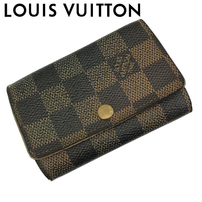 【中古】LOUIS VUITTON ルイヴィトン キーケース 6連 【やや傷や使用感あり】N62630 ダミエブラウン ミュルティクレ6 鍵入れ キーリング キーホルダー レディース メンズ ブランド r-lv-kc-j260507-05