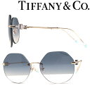 ティファニー Tiffany & Co. サングラス ティファニー レディース グラデーションブルー 縁無し TF3077-616016 ブランド