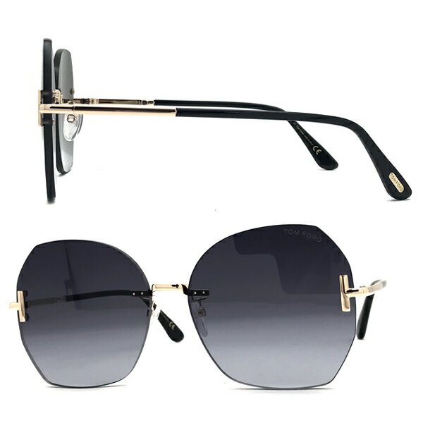 トムフォード TOM FORD サングラス トムフォード メンズ&レディース ブラック 縁無しサングラス 2pt 00TF-0810K-28B ブランド