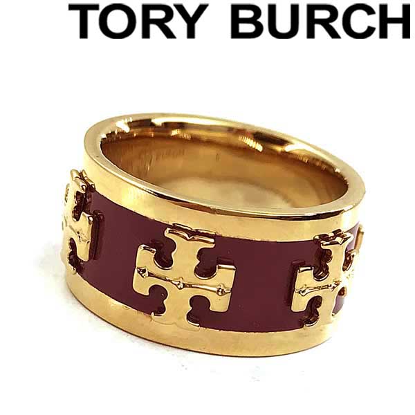 TORY BURCH リング 指輪 トリーバーチ レディース ゴールド×ワインレッド アクセサリー 39582-627 ブランド