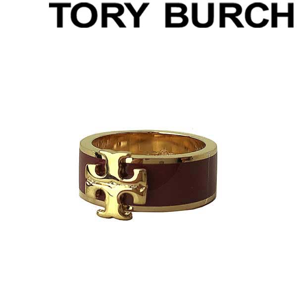 [Clearance Sale] TORY BURCH Ring - Women's Gold x Wine Red Accessory 60359-701 Brand