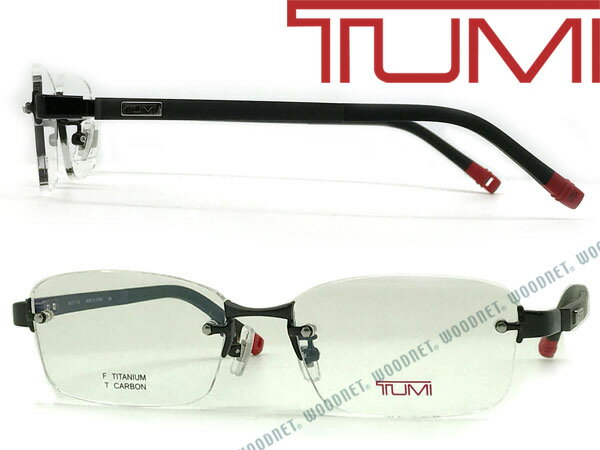 TUMI トゥミ ブラック 縁無しメガネフレーム 眼鏡 2pt TU-10-0051-01 ブランド/メンズ/男性用/度付き・伊達・老眼鏡・カラー・パソコン用PCメガネレンズ交換対応/レンズ交換は6,800円〜のサムネイル