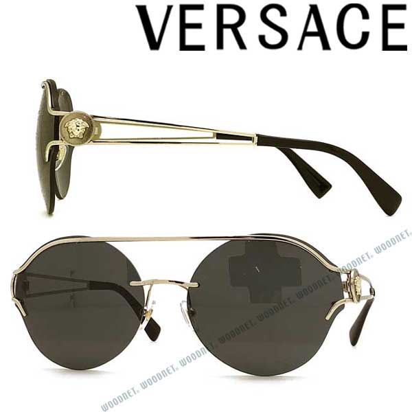 VERSACE サングラス UVカット ベルサーチ ヴェルサーチェ ちょいワル ちょい悪 メンズ&レディース ブラック 0VE-2184-1252-87 ブランドのサムネイル