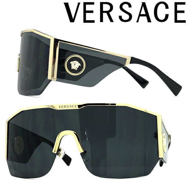 ヴェルサーチ VERSACE サングラス ベルサーチ ヴェルサーチェ メンズ&レディース ブラック ちょいワル ちょい悪 0VE-2220-1002-87 ブランド