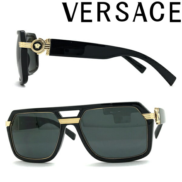 ヴェルサーチ VERSACE サングラス ベルサーチ ヴェルサーチェ メンズ&レディース ちょいワル ちょい悪 ブラック 0VE-4399-GB1-87 ブランド