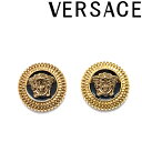 ヴェルサーチェ ピアス レディース VERSACE ピアス ベルサーチ ヴェルサーチェ メンズ&レディース メドゥーサ ロゴ ゴールド×ブラック 1005333-1A00638-4J120 ブランド