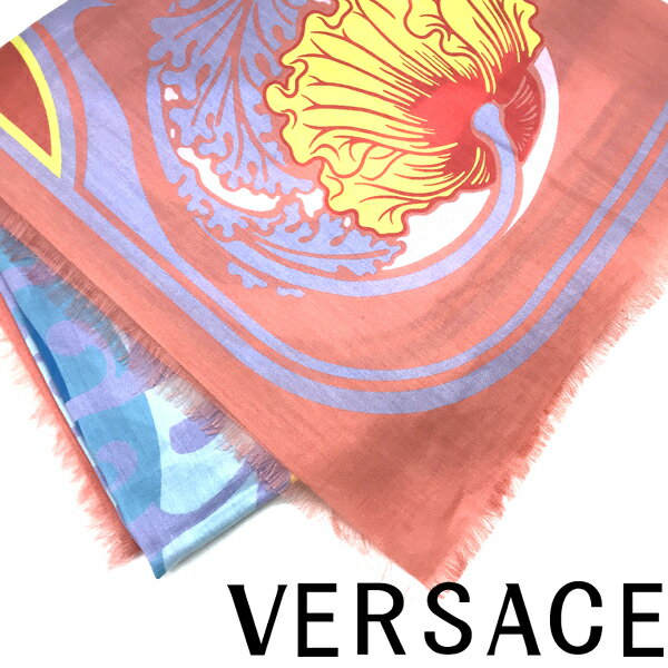 楽天WOODNET　楽天市場店VERSACE スカーフ ベルサーチ ヴェルサーチェ メンズ＆レディース メドゥーサ ミュージック シルク 1001599-1A03035-5R140 ブランド ストール ショール