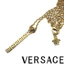 VERSACE ネックレス ベルサーチ メンズ&レディース ゴールド ロゴプレート DG17897-DJMT-D00H