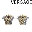 VERSACE ピアス ベルサーチ メンズ&レディース ゴールド×シルバー メドゥーサ ロゴ パラッツォ ディア イヤリング DG28466-DJMT-KVOP ブランド