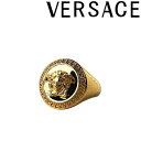 VERSACE リング・指輪 ベルサーチ メンズ&レディース ヴェルサーチ メドゥーサロゴ ゴールド アクセサリー DG57602-DJMT-D00H ブランド