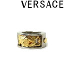 VERSACE リング・指輪 ベルサーチ メンズ&レディース ヴェルサーチ メドゥーサロゴ ゴールド×シルバー アクセサリー DG57733-DJMT-D00HP ブランド
