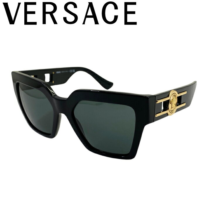 ヴェルサーチ VERSACE サングラス ベルサーチ ヴェルサーチェ メンズ&レディース UVカット ブラック ちょいワル ちょい悪 UVカット 0ve-4458-gb1-87 ブランド