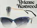 ヴィヴィアン・ウエストウッド グラデーションブルー サングラス Vivienne Westwood VW-7750-NV ブランド/レディース/女性用/紫外線UVカットレンズ/ドライブ/釣り/アウトドア/おしゃれ