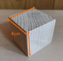 【お試し】無塗装 積み木 立方体 4cm1個から送料無料 単品 ばら売り日本製 ブナ つみき
