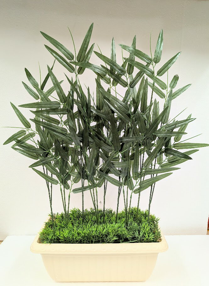 人工観葉植物 和竹プランター 竹 笹 送料無料