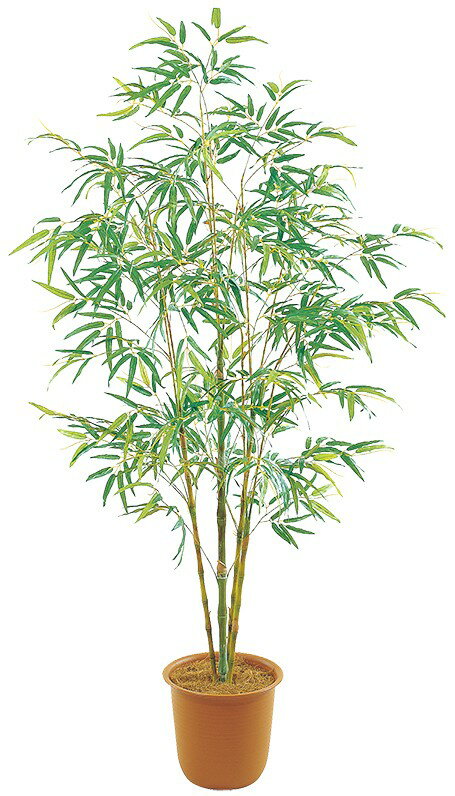 人工観葉植物　バンブー鉢1.8m　竹鉢1.8m　七夕　　　鉢付　　送料無料　グリーン　ナチュラル　カフェ　ディスプレイ　店舗ディスプレイ　観葉植物　鉢　造花　枯れない　お手入れ簡単　　オシャレ