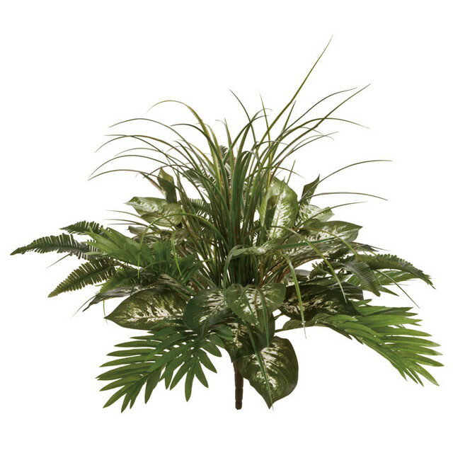 造花 ブッシュ グリーンミックスブッシュ 代引き不可