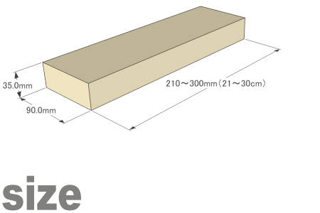 足場板 古材 サンディング仕上げ 長さ30センチ カット 無料 面取り済OLD ASHIBA フリー板 手磨き仕上げ(なめらかタイプ)厚35mm×幅90mm×長さ210～300mm〈受注生産〉