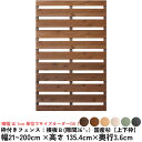 枠付きフェンス:横板B(隙間36ミリ)【上下枠】幅21〜200cm×高さ135.4cm×奥行3.6cmベ