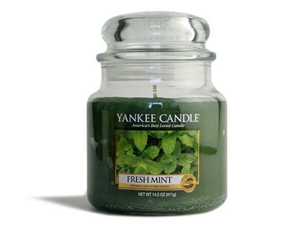 ヤンキーキャンドル YANKEE CANDLE ジャーM フレッシュミント（FRESH MINT）