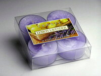 ヤンキーキャンドル YANKEE CANDLE クリアカップティーライト（4個入り） レモンラベンダー（LEMON LAVENDER）のサムネイル