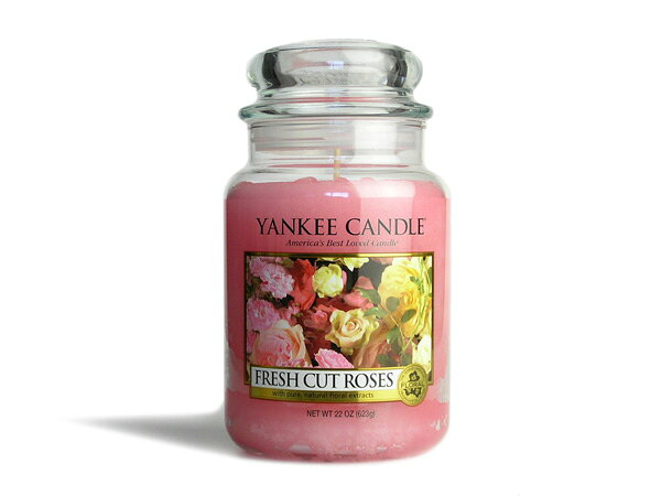 ヤンキーキャンドル YANKEE CANDLE ジャーL フレッシュカットローズ（FRESH CUT ROSES）