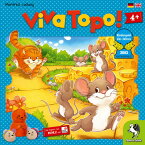 【楽天1位！】ねことねずみの大レース　Viva Topo!【ドイツ語版（日本語説明書付き）】ペガサス社ボードゲーム【子どもお誕生日知育玩具プレゼントキッズ子供ゲーム木のおもちゃギフト出産祝い赤ちゃん男の子女の子】