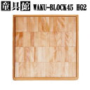 童具館の積み木ワクブロックWAKU-BLOCK45HG2(直方体64個)