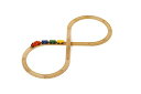 【楽天1位!】ミッキィ社(micki)の木製レール8の字セット9601