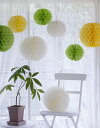 【楽天1位！】ペーパーハニカムボール 20cm HONEYCOMB BALL fabric mie