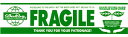 【楽天1位！】ダルトンパッキングテープ FRAGILEグリーン 1本