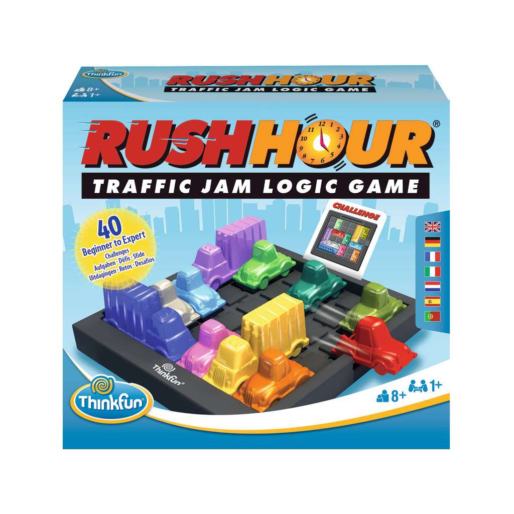 アメリカ　シンクファン(ThinkFun)社のボードゲームラッシュアワー(RUSH HOUR)