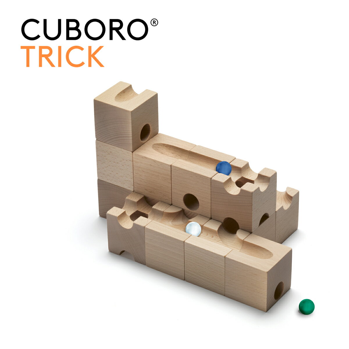 【当店限定おまけ付】【楽天1位！】キュボロ エクストラセット トリック　【Cuboro Extra Set TRICK】CUBORO クボロスイス キュボロ社 玉の道 積み木 将棋 プレゼントに最適