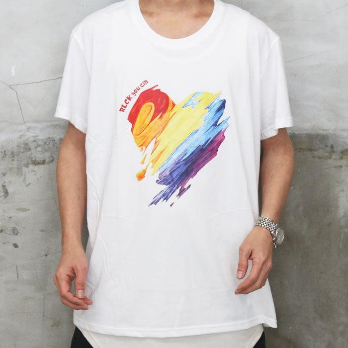 楽天市場】白 tシャツ ブランド（柄ハート）の通販