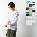  ORCIVAL(オーシバル/オーチバル) COTTON LOUND BOAT NECK-BORDER- (コットンロードボートネック/カットソー) qFH