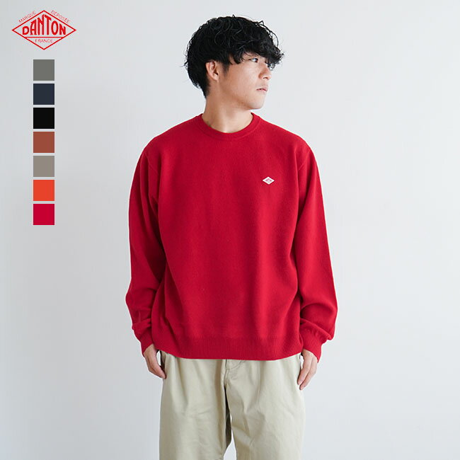 [DT-D0028LMW]DANTON ダントン CREW NECK P.O L/S クルーネックプルオーバー ロングスリーブ /メンズ/トップス/ニット/セーター