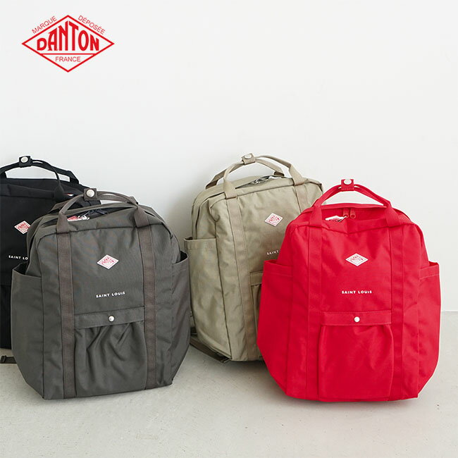 ダントン リュック レディース ◇[DT-H0197CDR]DANTON(ダントン) CORDURA CANVAS SQUARE RUCKSACK　SAINT LOUIS/トートバッグ/鞄/かばん/手提げ