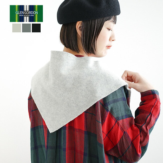 【50%OFF】[NGS2052]GLEN GORDON(グレンゴードン) GEELONGORA SCARF/ジーロンゴラ三角スカーフ 【メール便対応可】