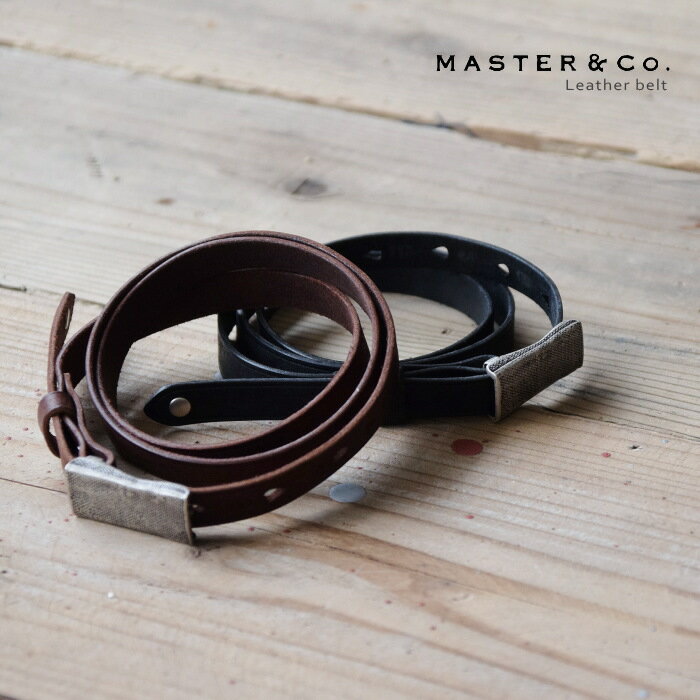 マスター アンド コー [MC069]MASTER&Co.(マスターアンドコー) PUEBLO 15mm ARMY BUCKLE BELT/ベルト/ユニセックス